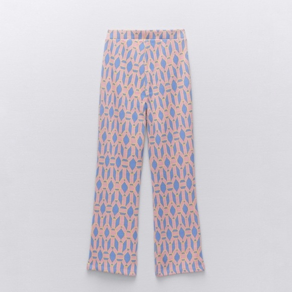 NEW Zara full length jacquard pants - Picture 2 of 7